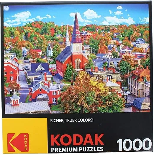 RoseArt - Kodak Premium - Montpelier, Vermont Townscape - 1000 Piece Jigsaw Puzzle for Adults