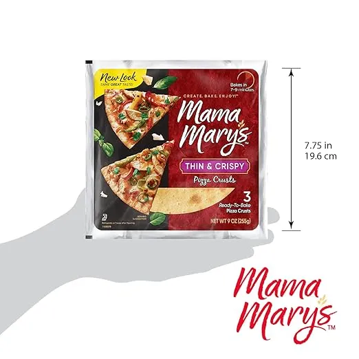 Mama Mary's 7" Pizza Crust, Thin, 9 Ounce