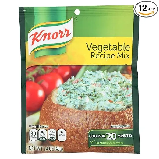 Recipe Mixes Vegetable 1.40 Ounces (Case of 12)