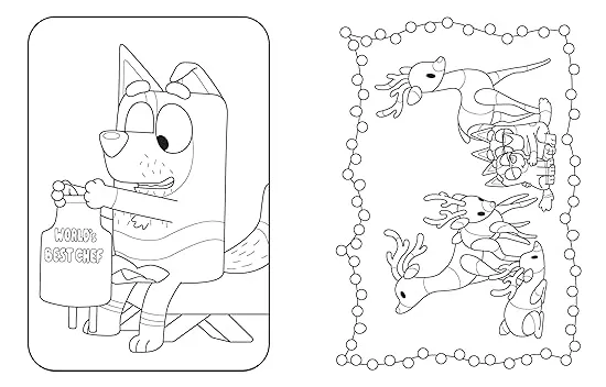 Bluey: Merry Christmas: A Coloring Book