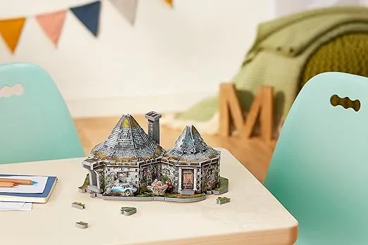 Wrebbit 3D Harry Potter Hagrid’s Hut Puzzle, 270 Pieces, Real Jigsaw Puzzle for Adults and Teens, Paper, Beginner