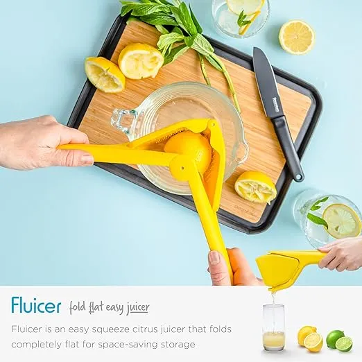 Dreamfarm Set of Citrus Tools All-In-1 Citrus Cooking Utensils with Fluicer Juicer & Ozest Speed-Zester, Nut, Cheese, Fruit Juice & Zest - Assorted