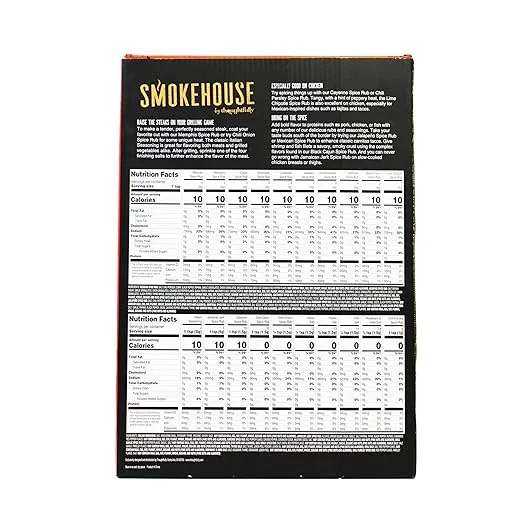 Smokehouse by Thoughtfully Ultimate Grilling Spice Set, Grill Seasoning Gift Set Flavors Include Chili Garlic, Rosemary and Herb, Lime Chipotle, Cajun Seasoning and More, Pack of 20