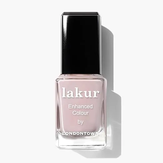 LONDONTOWN Cool Pastel Mauve Glossy Nail Polish, Off The Record lakur, Vegan Chip-Resistant Long-Lasting Nail Lacquer, .40 fl oz