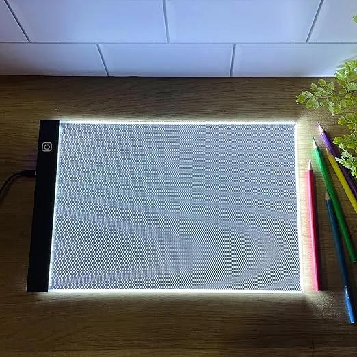 ArtSkills Light Up Tracing Pad - Ultra Thin A4 Dimmable LED Light Box for Tracing and Drawing, Diamond Painting Light Board