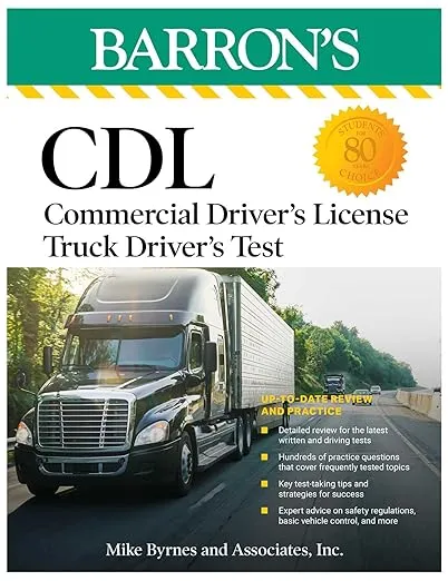 CDL: Commercial Driver's License Truck Driver's Test, Fifth Edition: Comprehensive Subject Review + Practice (Barron's Test Prep)