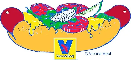Vienna® Beef Regular Skinless Franks 6" 8:1 5 lbs. (Approximately 40 Franks)