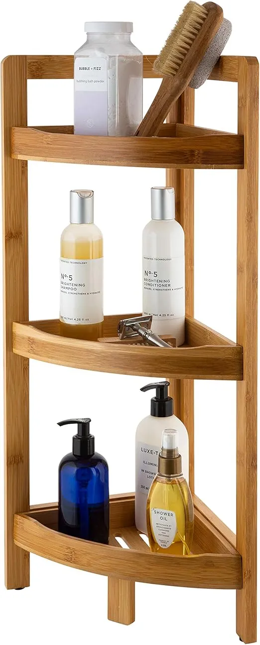3-tier Corner Bathroom Shelf (9.05 X 9.05 X 24.4")