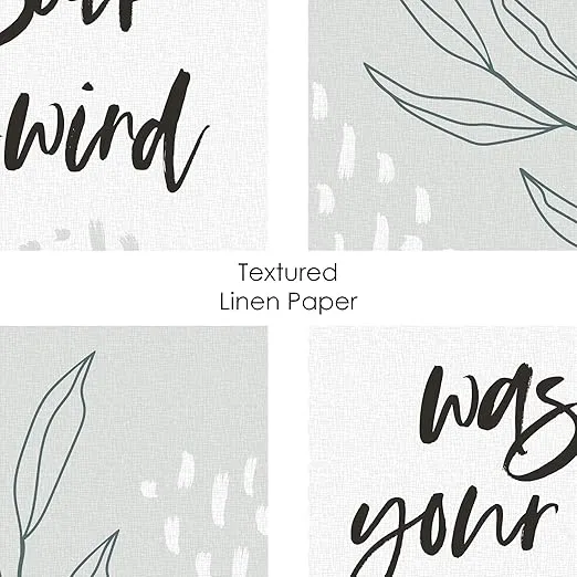 Big Dot of Happiness Relax Soak Unwind - Unframed Bathroom Linen Paper Wall Art - Set of 4 - Artisms - 8 x 10 inches