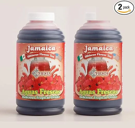 FIESTA Drink Concentrate 16oz Bottle (Jamaica, 2 Pack)