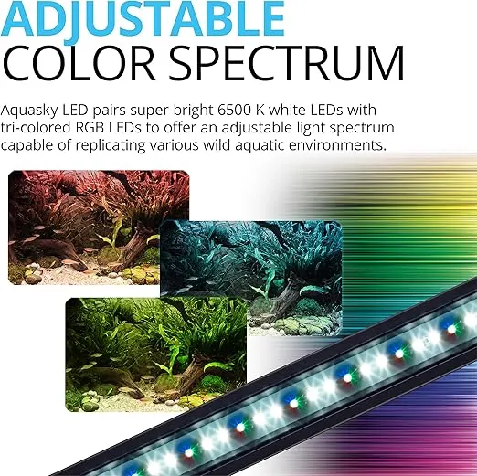 Fluval Aquasky 2.0 LED Aquarium Lighting, 18 Watts, 24-36 Inches