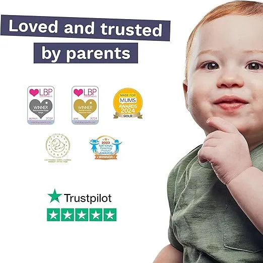 Pura Size 1 Eco-Friendly Diapers (4-11lbs) Totally Chlorine Free (TCF), Hypoallergenic, Soft Organic Cotton Comfort, Sustainable, Wetness Indicator, Allergy UK, 3 Packs of 32 (96 Baby Diapers)