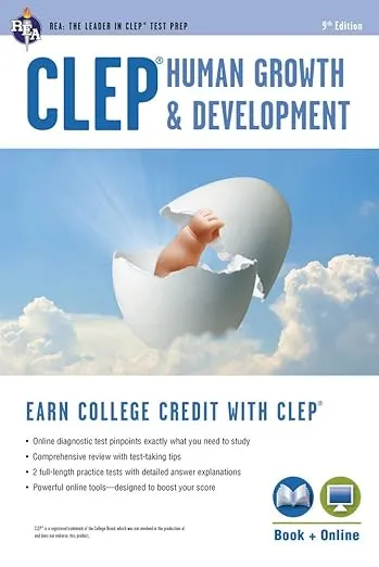 CLEP® Human Growth & Development Book + Online (CLEP Test Preparation)