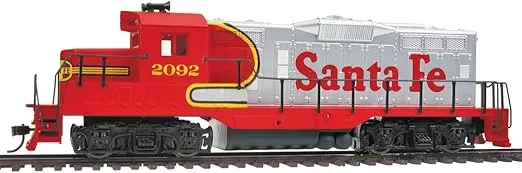 Walthers Trainline EMD HO Scale GP9M Ready-to-Run Sante Fe (Superfleet) #2092
