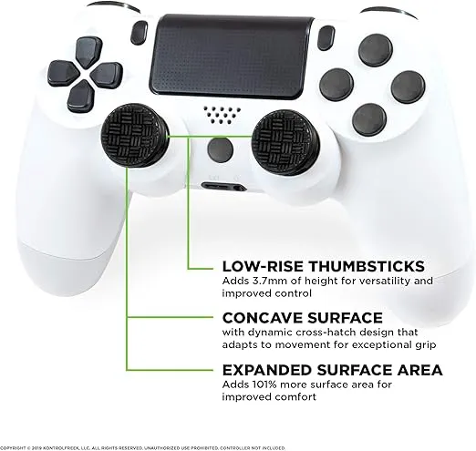 KontrolFreek Omni for PlayStation 4 (PS4) and PlayStation 5 (PS5) | 2 Performance Thumbsticks | 2 Low-Rise Concave | Black