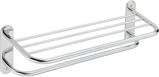 Moen 5208-241PS 24-Inch Hotel Shelf with Single Towel Bar, Stainless