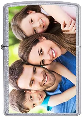 Custom Zippo Lighter! Personalize This Genuine Zippo with Your Image or Logo! Customized Zippo lighters are a Great, Birthday Gift, for Man or Woman or Even for You!