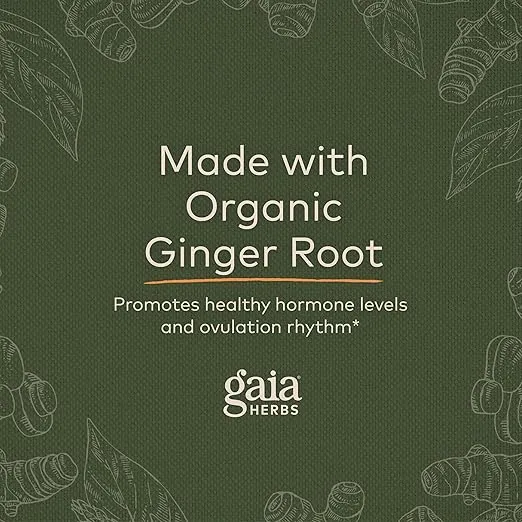 Gaia Herbs Fertility Support - Fertility Supplements & Hormone Balance for Women - With Dandelion Root, Ginger Root, Chaste Tree Berry, Cramp Bark & More - 60 Vegan Liquid Phyto-Capsules (30 Servings)
