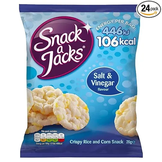 Snack a Jack Salt and Vinegar 26 g (Pack of 24)