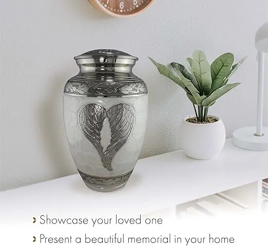 Angel Cremation Urn for Ashes Adult Male & Female Personalized Cremation Urns for Human Ashes Adult Female Decorative Urns for Ashes - Beautifully Handcrafted Extra Large Urn for Ashes for Women & Men