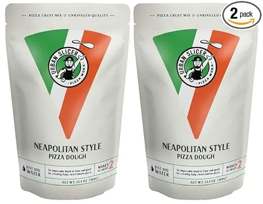 Urban Slicer Pizza Worx - Neapolitan Style Pizza Dough - 13.4 oz bag - 2 Pack