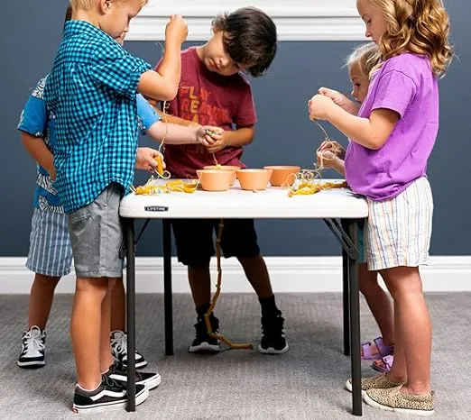Lifetime 80425 Kids Folding Table, Almond, 24"