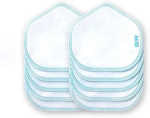 GIR Peel and Stick Filter Mask Inserts, Extra Protection for Cloth, Silicone & Surgical Masks, White, 10 Count