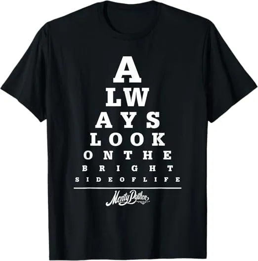 Monty Python Official Bright Side Eye Test T-Shirt