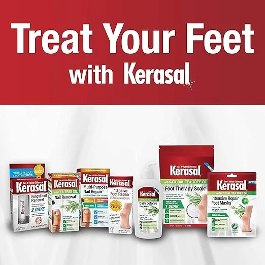 Kerasal Intensive Repair Foot Mask Foot Mask for Cracked Heels and Dry Feet, Single ( Pair), 1 Count