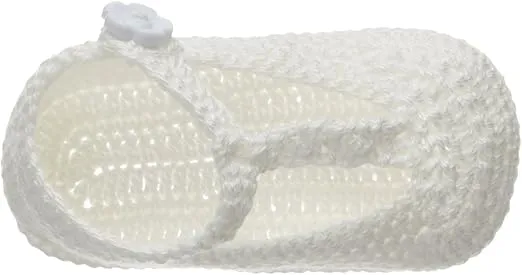 Jefferies Socks Baby-Girls Newborn T-Strap Mary Jane Crochet Bootie