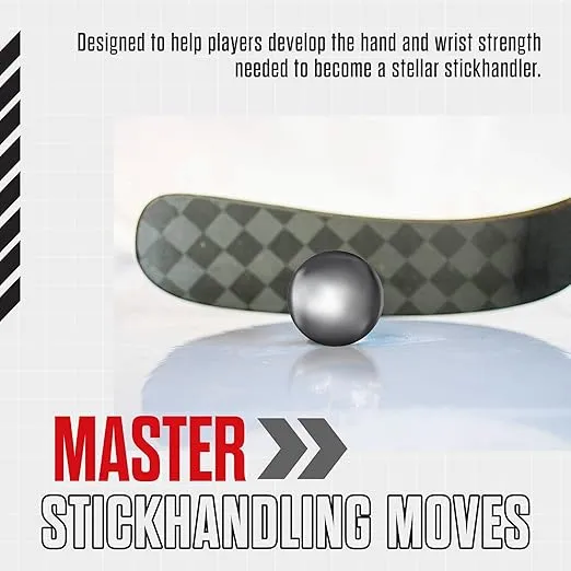 Snipers Edge Hockey Stickhandling Balls - Hockey Dangle Balls with Bag - Improve Stickhandling On and Off The Ice - Bring Anywhere!