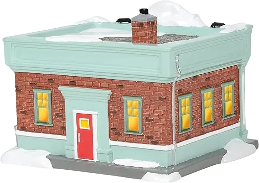 Department 56 Snow Village National Lampoon's Christmas Vaction Jelly of The Month Club Lit Building, 5.12 Inch, Multicolor