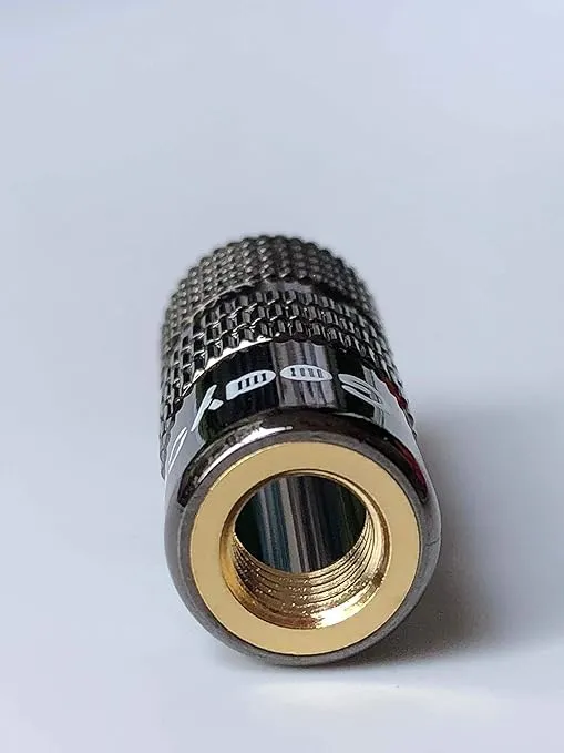 Banana Plugs for Speaker Wire - 24K Gold Plated Banana Adapter Connector(6 Pairs/12 pcs)