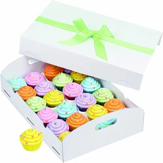 Wilton Cupcake Box Folding Tray, STD, White