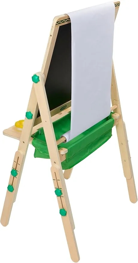 Crayola Deluxe Kids Wooden Art Easel & Supplies, Amazon for Kids, Ages 3, 4, 5, 6, Multi