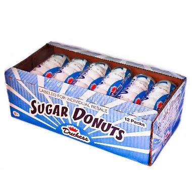 Duchess Sugar Donuts 3 oz. packs, 12 ct. (pack of 3) A1