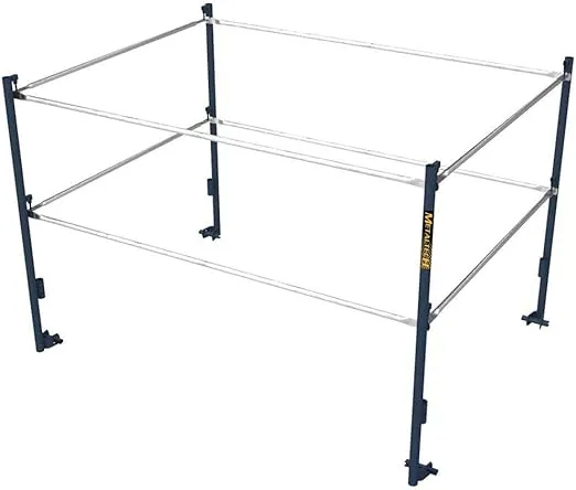 Metaltech 5ft.W x 7ft.D Scaffold Guardrail System - Model Number M-MG507K