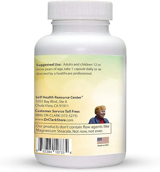 Dr. Clark Selenium Supplement 200 Mcg - Dietary Capsules with Essential Mineral - Improves Thyroid Function, Immune Support - 50 Capsules