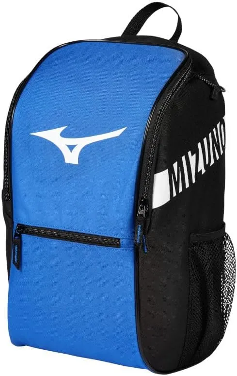 Mizuno Youth Future Backpack | Youth Baseball & Youth Softball Bag | 2 Sleeves for Bats/Water Bottles |Large Main Compartment