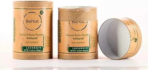 Talc Free All Natural Body Powder for Men, Women, Kids and Babies Ultimate Comfort Moisture Absorbing Natural Body Deodorant Powder with 24 Hour Odor Protection 4.2 oz.