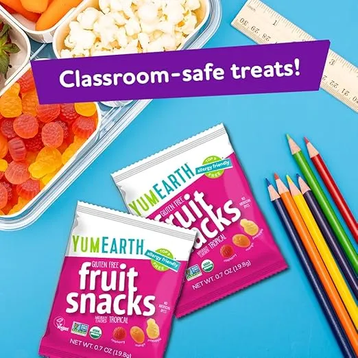 YumEarth Organic Tropical Fruit Snacks, 0.7 Ounce (Pack of 10)