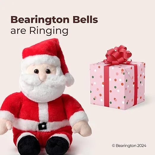 Bearington Santa Claus Plush, Santa Doll, 16 Inch Santa Stuffed Animal, Ideal Santa Toy Gift for Toddlers, Kids & Teens
