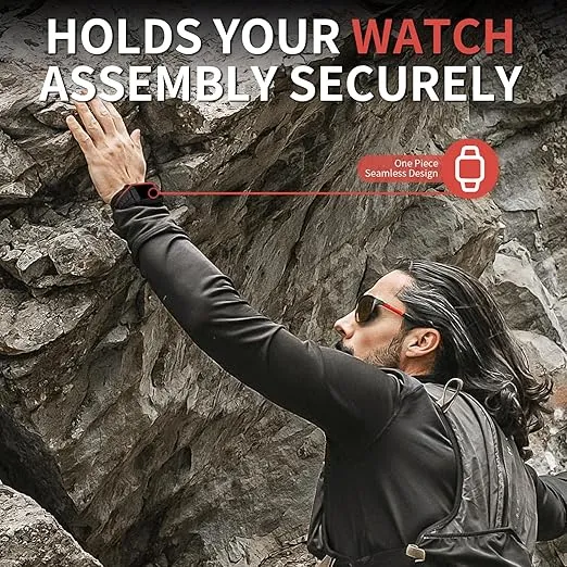 Wristitani Compatible with Apple Watch Band with Shockproof Rugged Case 40mm 41mm 44mm 45mm 49mm for iWatch Series ultra2/ultra/9/8/7/6/SE/5/4, Durable TPU Sport Strap with Coverage Screen Protector