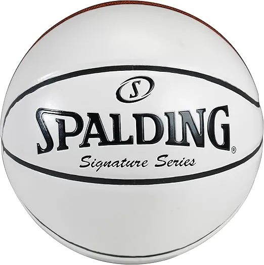 Spalding Signature Series Autograph Basketball, Faux Leather, 23.2"L x 23"W x 24.8"H