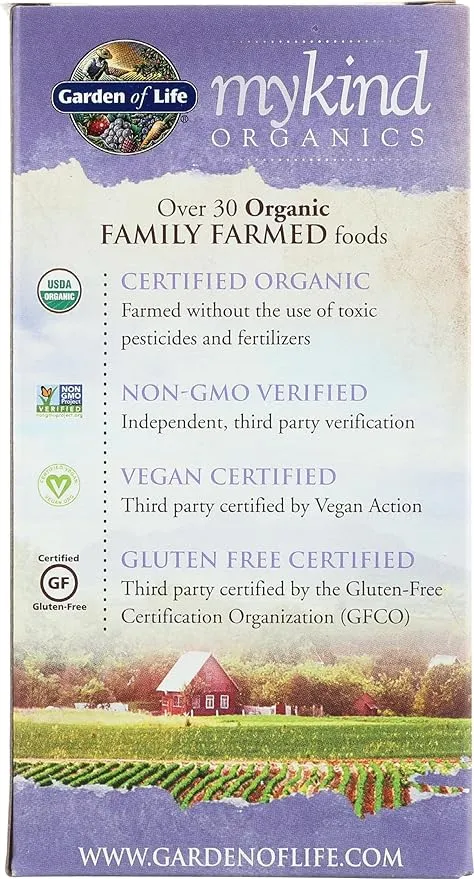 GARDEN OF LIFE Organic Mykind Prenatal Multivitamin, 108 CT