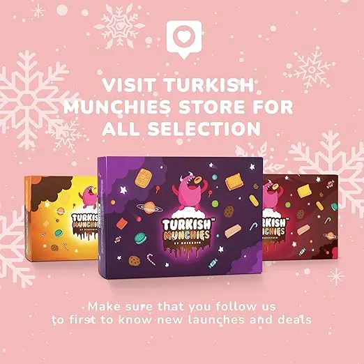 Turkish Munchies by Muekzoin Midi International Snack Box | Premium and Exotic Foreign Unique Snack Food Gifts Included | Try Extraordinary Turkish Gourmet Snacks | Candies from Around the World | Fantastic Space Themed Box | 12 Full-Size Snacks