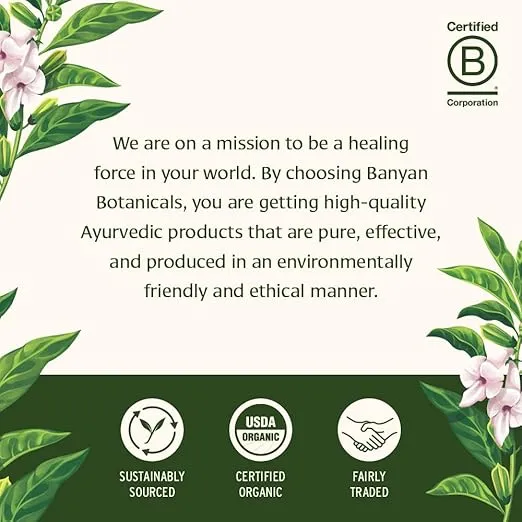 Banyan Botanicals Tranquil Mind – Organic Supplement with Guduchi, Gotu Kola & Skullcap – Supports Occasional Anxiousness & Promotes a Sense of Calm * – 90 Tablets – Non-GMO Sustainably Sourced Vegan