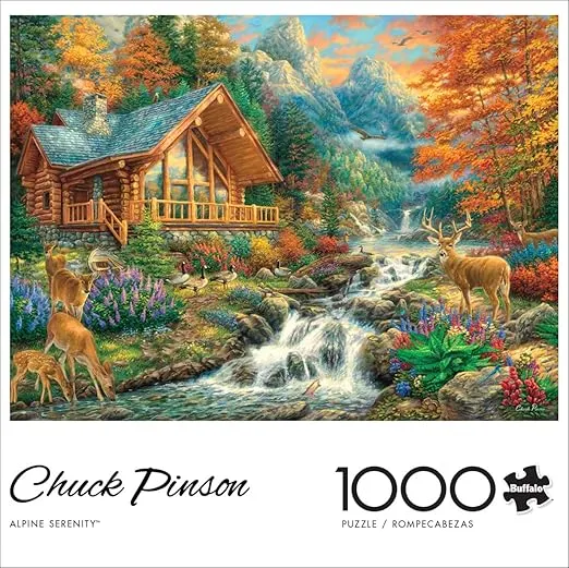 Buffalo Games - Alpine Serenity - 1000 Piece Jigsaw Puzzle with Hidden Images