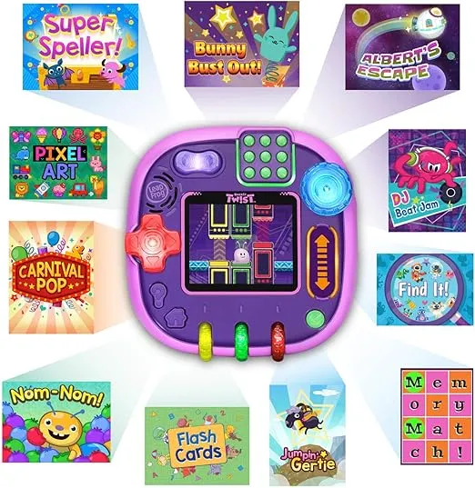 LeapFrog RockIt Twist Handheld Learning Game System, Purple