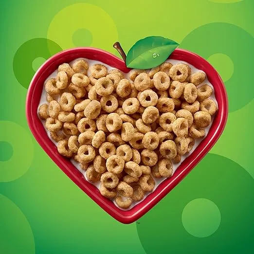 Apple Cinnamon Cheerios, Heart Healthy Gluten Free Breakfast Cereal, Family Size, 19 oz